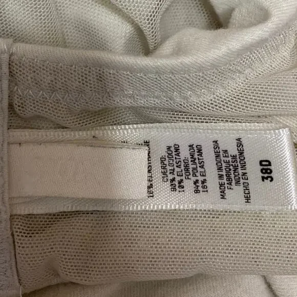 Skims Women's Cream Underwired Adjustable Strap Unpadded Push Up Bra Size 38D - Picture 3 of 3